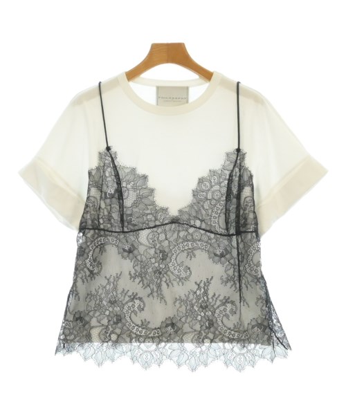 PHILOSOPHY DI LORENZO SERAFINI フィロソフィディロレンツォセラフィニティーシャツ・カットソー レディース XS 白x黒(スピード競技)【中古】【古着】