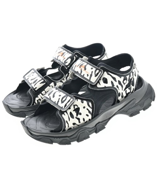 adidas by Stella McCartney アディダスバイステラマッカートニーサンダル メンズ 27.5糎 白x黒(総柄)【中古】【古着】 靴-その他-メンズ靴
