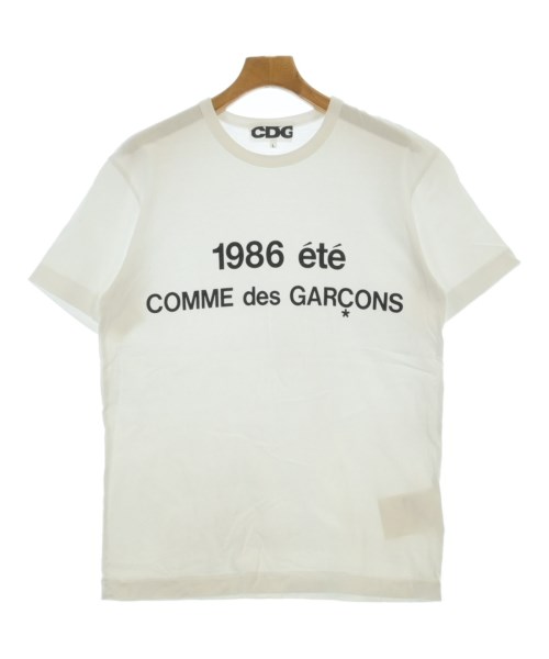 CDG シーディージー Tシャツ・カットソー メンズ L 白 【中古】【古着】