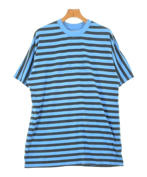 Martine Rose マーティンローズ Tシャツ・カットソー メンズ L 青x黒(ボーダー) 【中古】【古着】