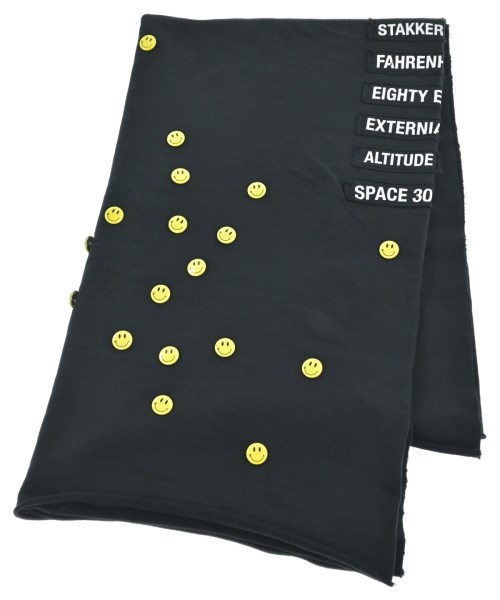 RAF SIMONS ラフシモンズストール メンズ - 黒x黄(総柄)【中古】【古着】