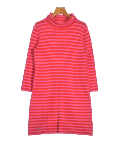 MARC JACOBS マークジェイコブス ワンピース レディース S 赤xピンク(ボーダー) 【中古】【古着】