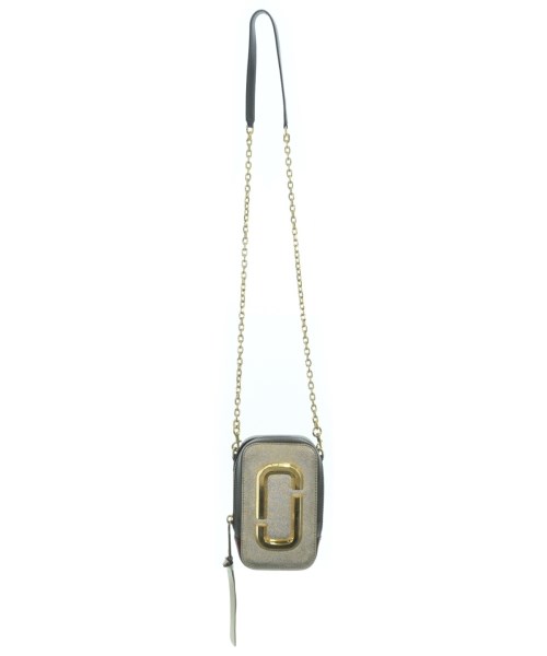 MARC JACOBS マークジェイコブスショルダーバッグ レディース - ゴールドxうす暗い薄墨色x赤【中古】【古着】