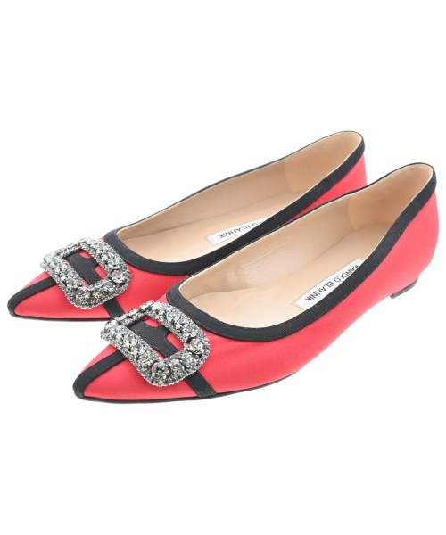 MANOLO BLAHNIK マノロ　ブラニク パンプス レディース EU37(23.5cm位) 赤 【中古】【古着】