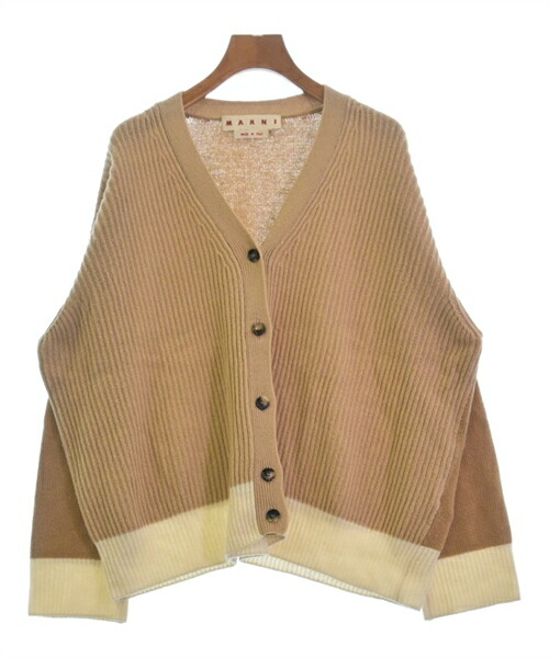 MARNI マルニ セーター トップス ニット Vネック プルオーバー CVMD0099EQUFH542 レディース 女性 SWAN ベージュ ウール 長袖 ギフト おすすめ 春 MARNI マルニ セーター トップス ニット Vネック プルオーバー