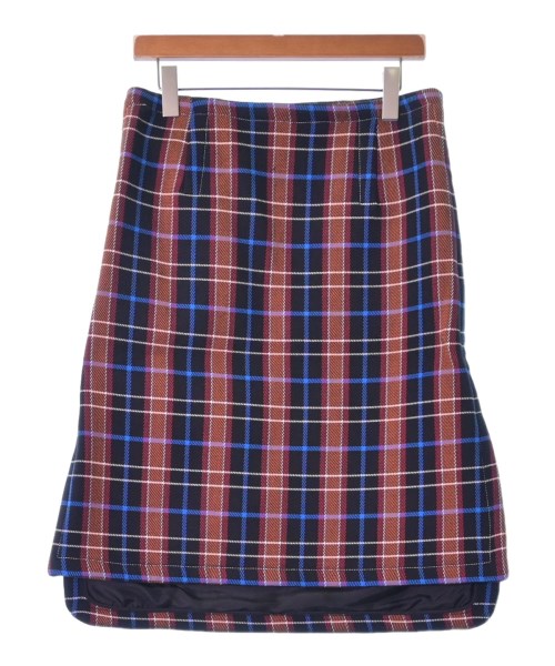 MARNI マルニ ひざ丈スカート レディース 40(M位) 黒xオレンジx赤等(チェック) 【中古】【古着】
