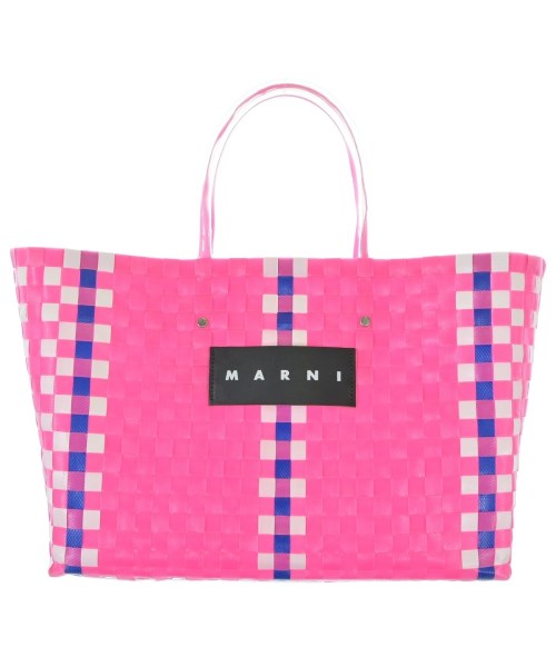 MARNI マルニ かごバッグ レディース - ピンクx白x青 【中古】【古着】