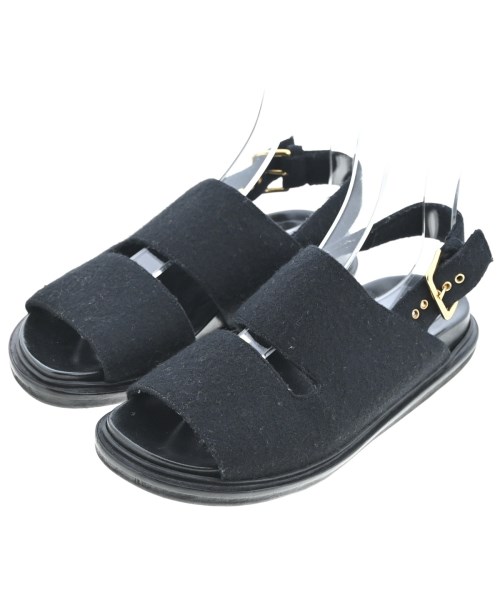 MARNI マルニ サンダル レディース -(23.5cm位) 黒 【中古】【古着】