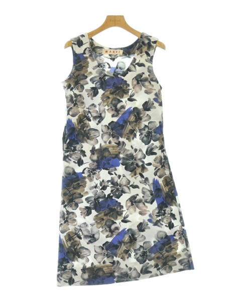 MARNI マルニ ワンピース レディース 38(S位) 白x茶x青等(花柄) 【中古】【古着】 4,930円