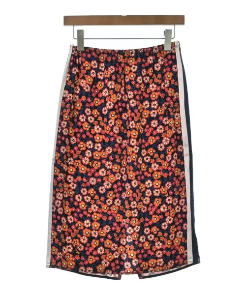 MARNI マルニ ロング・マキシ丈スカート レディース 38(S位) 赤xオレンジx紺等(総柄) 【中古】【古着】