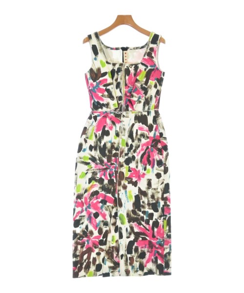 MARNI マルニ衣装 レディース 38(S位) 白xこげ茶xサクラ色等(総柄)【中古】【古着】