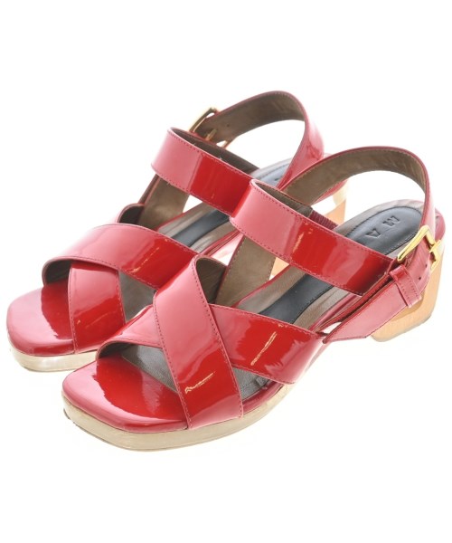 MARNI マルニ サンダル レディース EU37(23.5cm位) 赤 【中古】【古着】