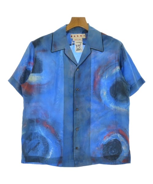 MARNI マルニ カジュアルシャツ メンズ 36(XS位) 青x赤x紺等 【中古】【古着】