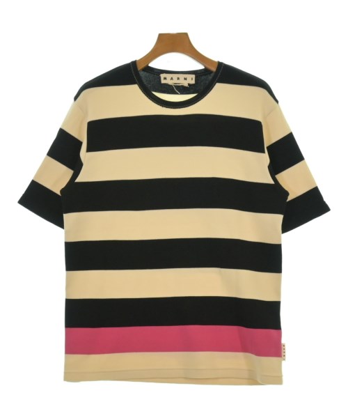 MARNI マルニ ニット・セーター メンズ 50(XL位) 白x黒xピンク(ボーダー) 【中古】【古着】
