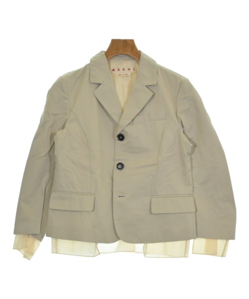 MARNI マルニ テーラードジャケット レディース 38(S位) ベージュ 【中古】【古着】