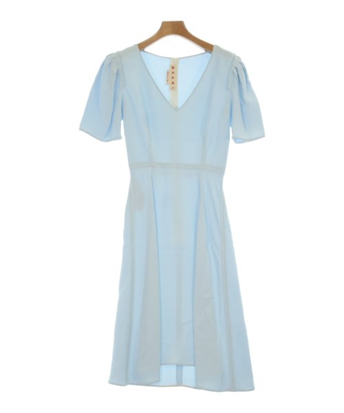 MARNI マルニ衣裳 レディース 36(XS位) 水色(花柄)【中古】【古着】 レディースファッション-ワンピース