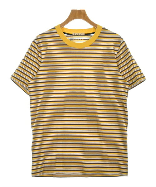 MARNI マルニプルオーバー・カットソー メンズ 48(L位) 黄x茶x白(間借り人)【中古】【古着】