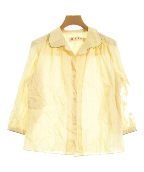 MARNI マルニ カジュアルシャツ レディース 42(M位) 黄x青(ストライプ) 【中古】【古着】