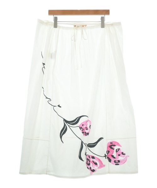 MARNI マルニ ロング・マキシ丈スカート レディース 40(M位) 白 【中古】【古着】
