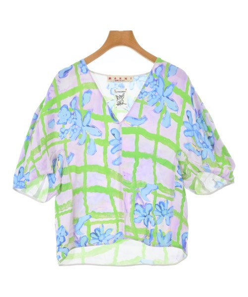 MARNI マルニカジュアルシャツ レディース 38(S位) 紫系x青x黄緑(花柄)【中古】【古着】|RAGTAG(ブランド古着のラグタグ)