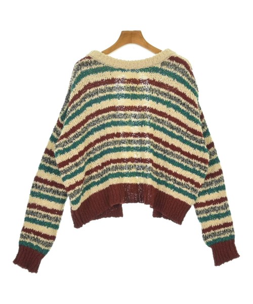 MARNI マルニニット・セーター レディース 36(XS位) アイボリーx赤x緑等(ボーダー)【中古】【古着】|RAGTAG(ブランド古着のラグタグ)