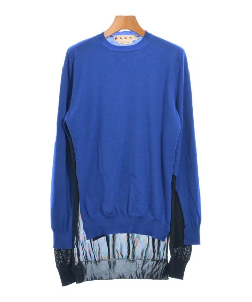 MARNI マルニ編み物・スウェーター レディース 38(S位) 青【中古】【古着】 ニット・セーター-レディースファッション