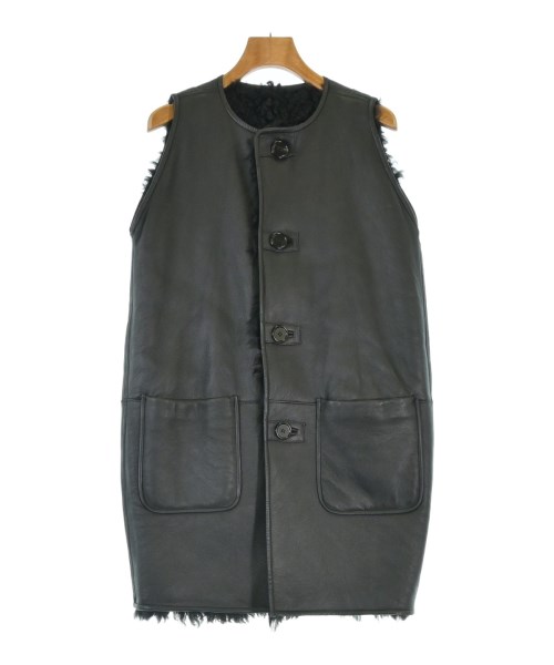 MARNI マルニ ムートンコート レディース 36(XS位) 黒 【中古】【古着】