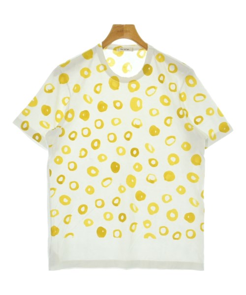 MARNI マルニTシャツ・カットソー メンズ 48(L位) 白xマスタード(総柄)【中古】【古着】