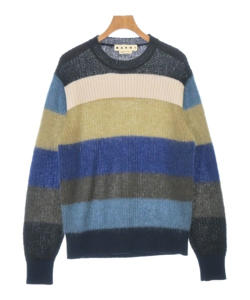 MARNI マルニニット・セーター メンズ 46(M位) 黒xカーキx青等【中古】【古着】｜RAGTAG（ブランド古着のラグタグ）