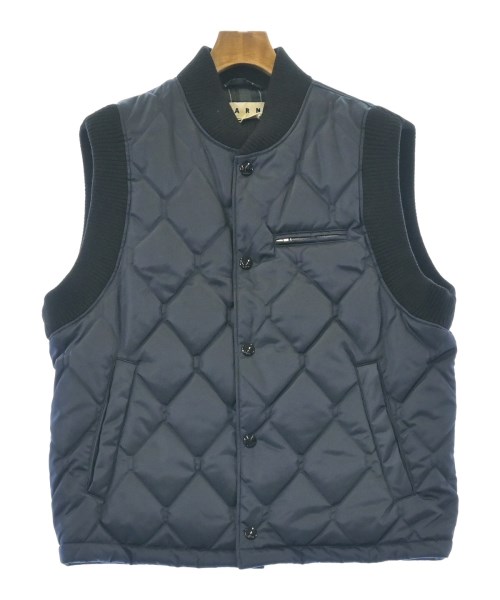 MARNI マルニ ダウンジャケット/ダウンベスト メンズ 48(L位) 紺 【中古】【古着】