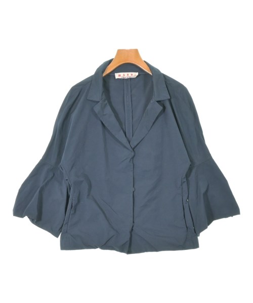 MARNI マルニ テーラードジャケット レディース 44(L位) 紺 【中古】【古着】
