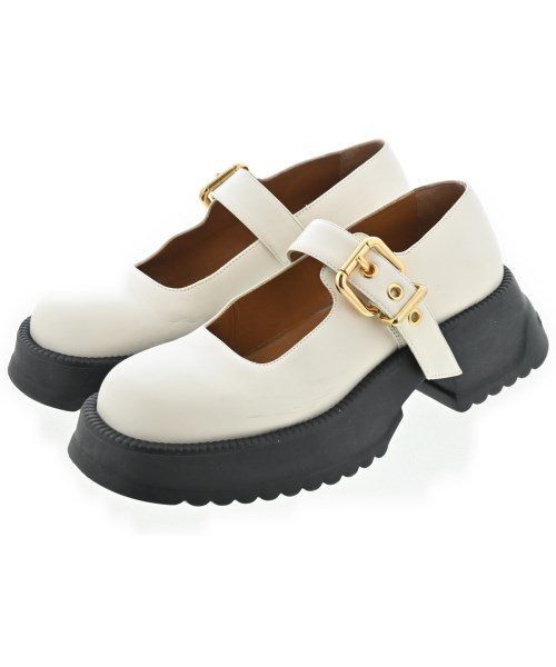 MARNI マルニ ビジネス・ドレスシューズ レディース EU38(24.5cm位) 白x黒 【中古】【古着】
