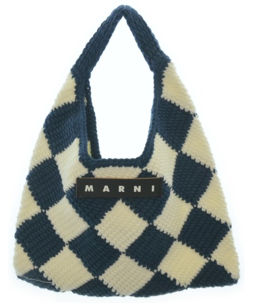 MARNI マルニ トートバッグ レディース - 紺x白 【中古】【古着】