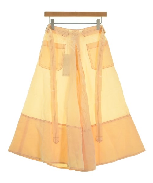 MARNI マルニ ひざ丈スカート レディース 36(XS位) オレンジ系 【中古】【古着】
