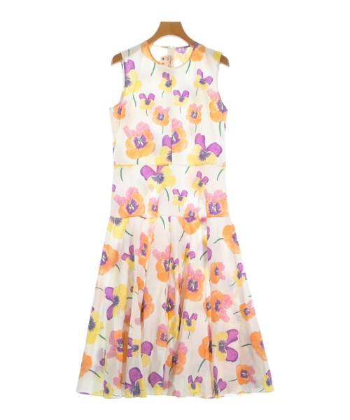 MARNI マルニワンピース レディース 40(M位) 白xオレンジx緑x紫等(花柄)【中古】【古着】