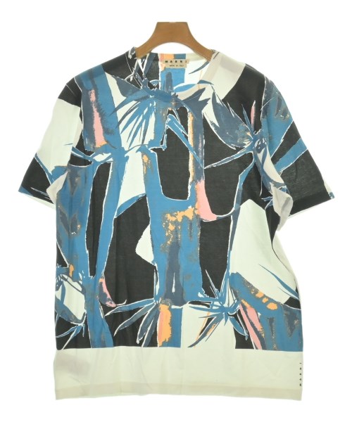MARNI マルニTシャツ・カットソー メンズ 52(XXL位) 白x青x黒(総柄)【中古】【古着】|RAGTAG(ブランド古着のラグタグ)