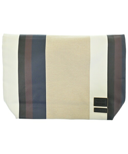 MARNI マルニ クラッチバッグ メンズ - ベージュx白x紺等(ストライプ) 【中古】【古着】