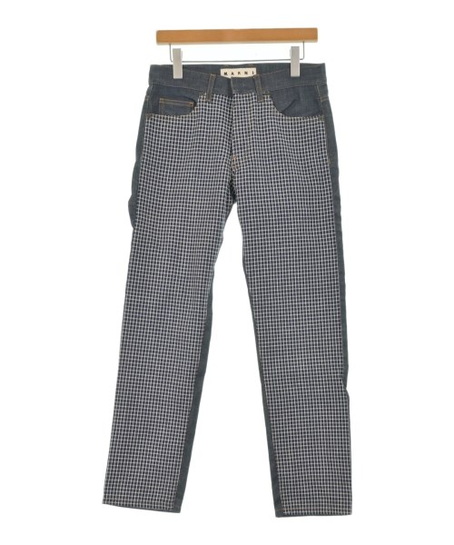MARNI マルニデニムパンツ メンズ 28(S位) インディゴx白(チェック)【中古】【古着】｜RAGTAG（ブランド古着のラグタグ）
