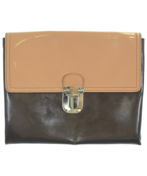 MARNI マルニ クラッチバッグ レディース - 茶xピンク 【中古】【古着】