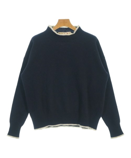 MARNI マルニ編み物・スウェーター レディース 36(XS位) 紺x象牙色【中古】【古着】