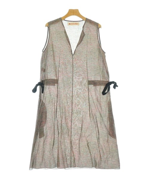 MARNI マルニ衣装 レディース 42(M位) 茶系x黒系x水色等(総柄)【中古】【古着】