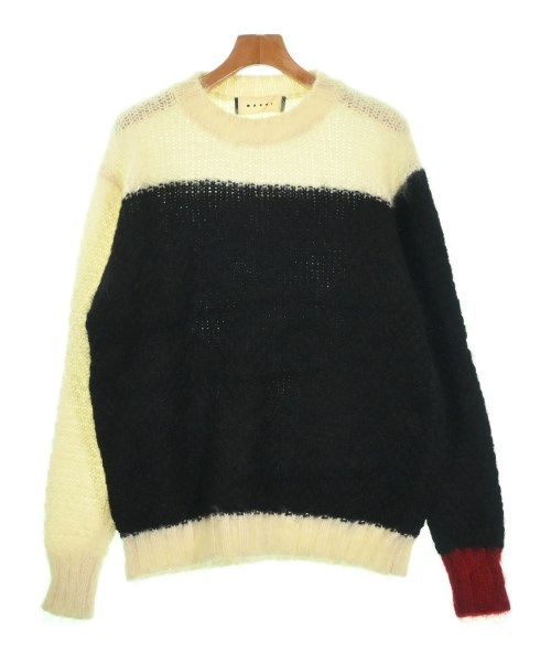 MARNI マルニ編み物・ティーシャツ メンズ 52(XXL位) 白x黒【中古】【古着】
