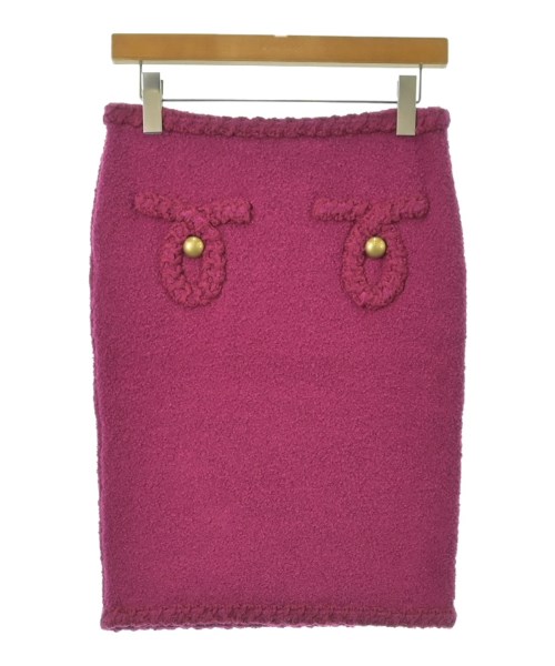 MOSCHINO モスキーノ ひざ丈スカート レディース 40(M位) ピンク 【中古】【古着】 14,400円