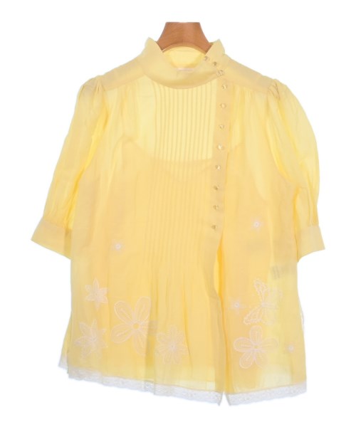 See By Chloe シー バイ クロエ ブラウス レディース 36(XS位) 黄x白 【中古】【古着】