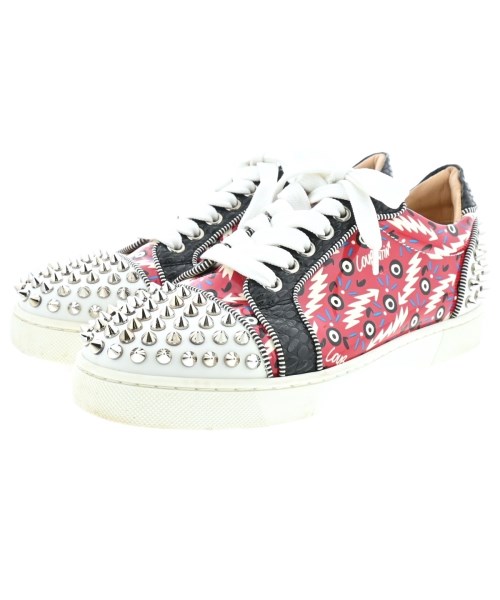 Christian Louboutin クリスチャンルブタンスニーカー レディース EU35 1/2(22珊位) 赤x白x黒等(総柄)【中古】【古着】