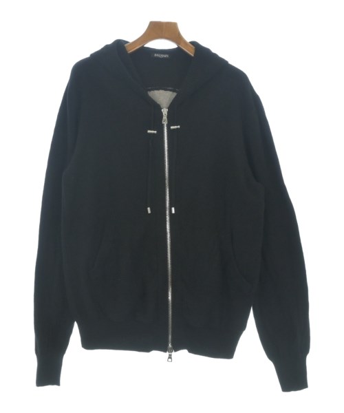 BALMAIN バルマンカーディガン メンズ M 黒【中古】【古着】