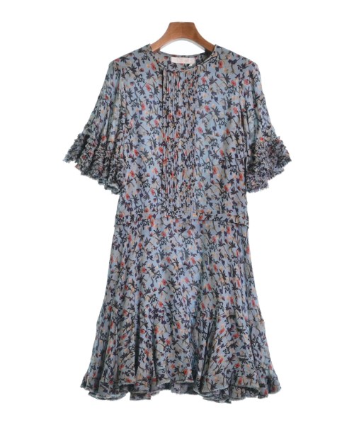 Chloe クロエ ワンピース レディース 34(XXS位) 青x紫xベージュ等(総柄) 【中古】【古着】 41,925円