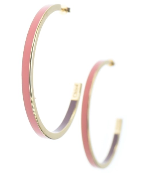 楽天市場】Chloe クロエロゴ刻印 リボンモチーフピアスミニゴールド