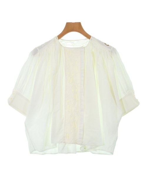 美品　chloe クロエ　ボウタイ　シルク　刺繍　ブラウス　ホワイト　ボリューム 楽天市場】Chloe クロエ ブラウス シルク 23春夏 ホワイト 白 38