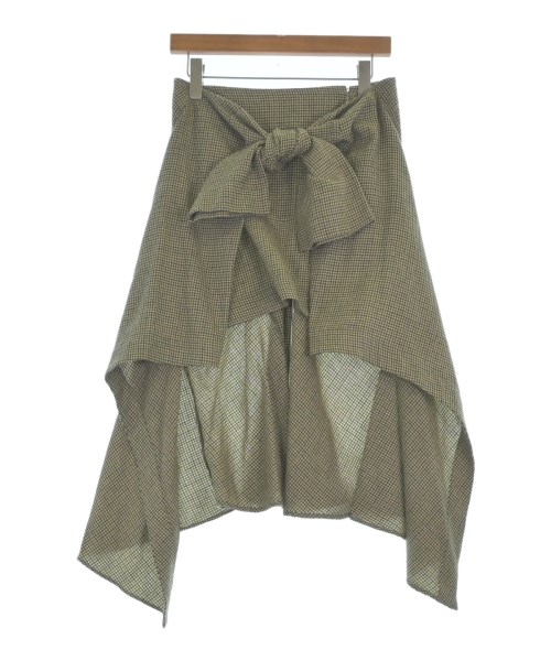 Chloe クロエミニスカート レディース 38(S位) ベージュx黒xカーキ(千鳥格子)【中古】【古着】|RAGTAG(ブランド古着のラグタグ)
